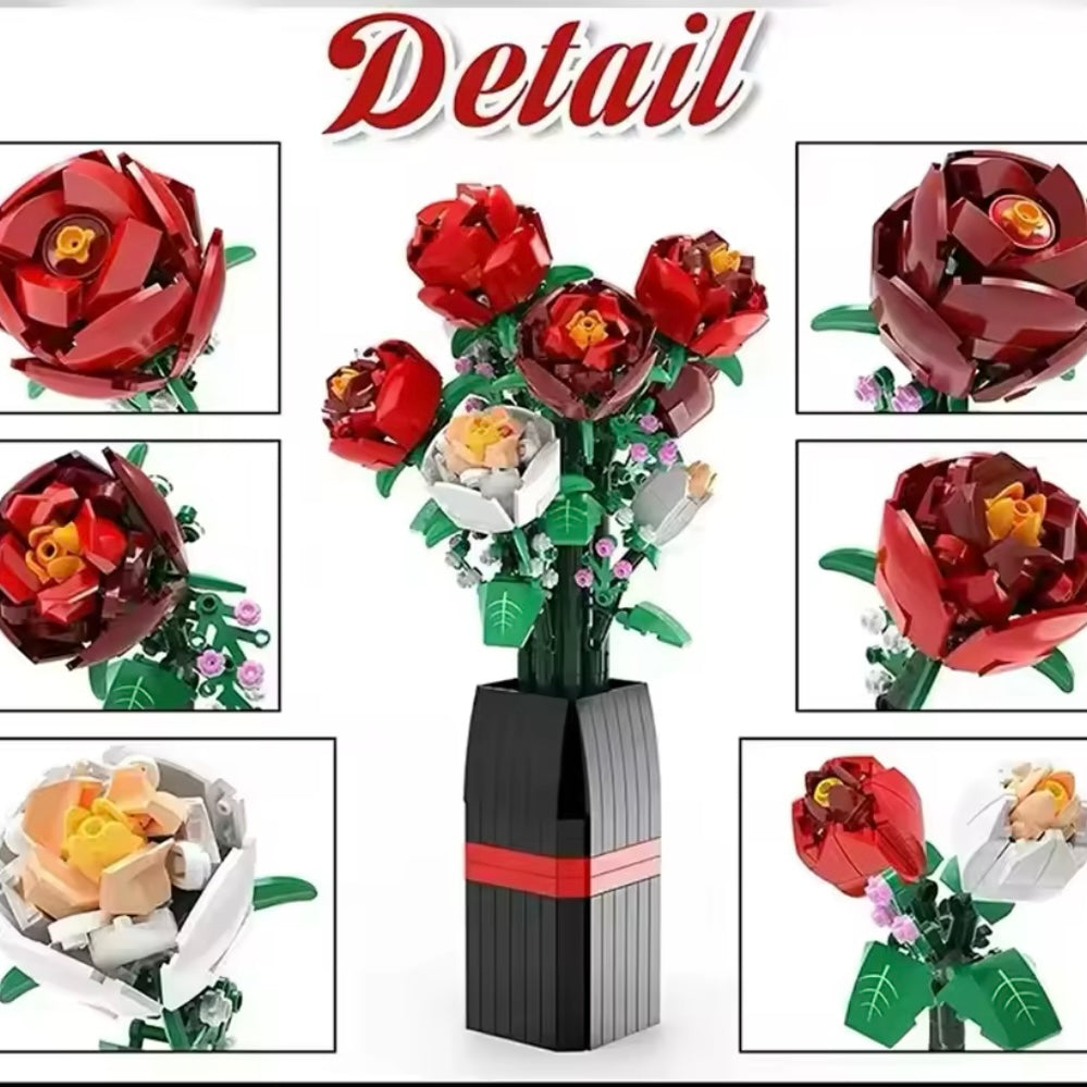 Rosas en masetero | 1378 Piezas