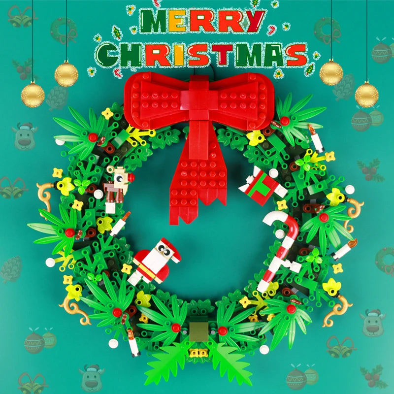 Corona de hojas navideña | 550 Piezas