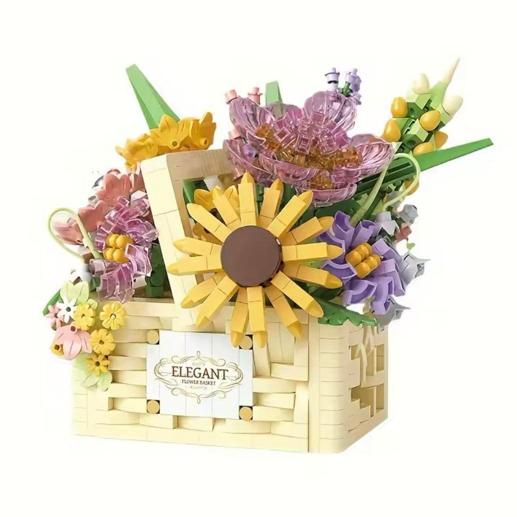 Canasta de Flores | 1263 Piezas