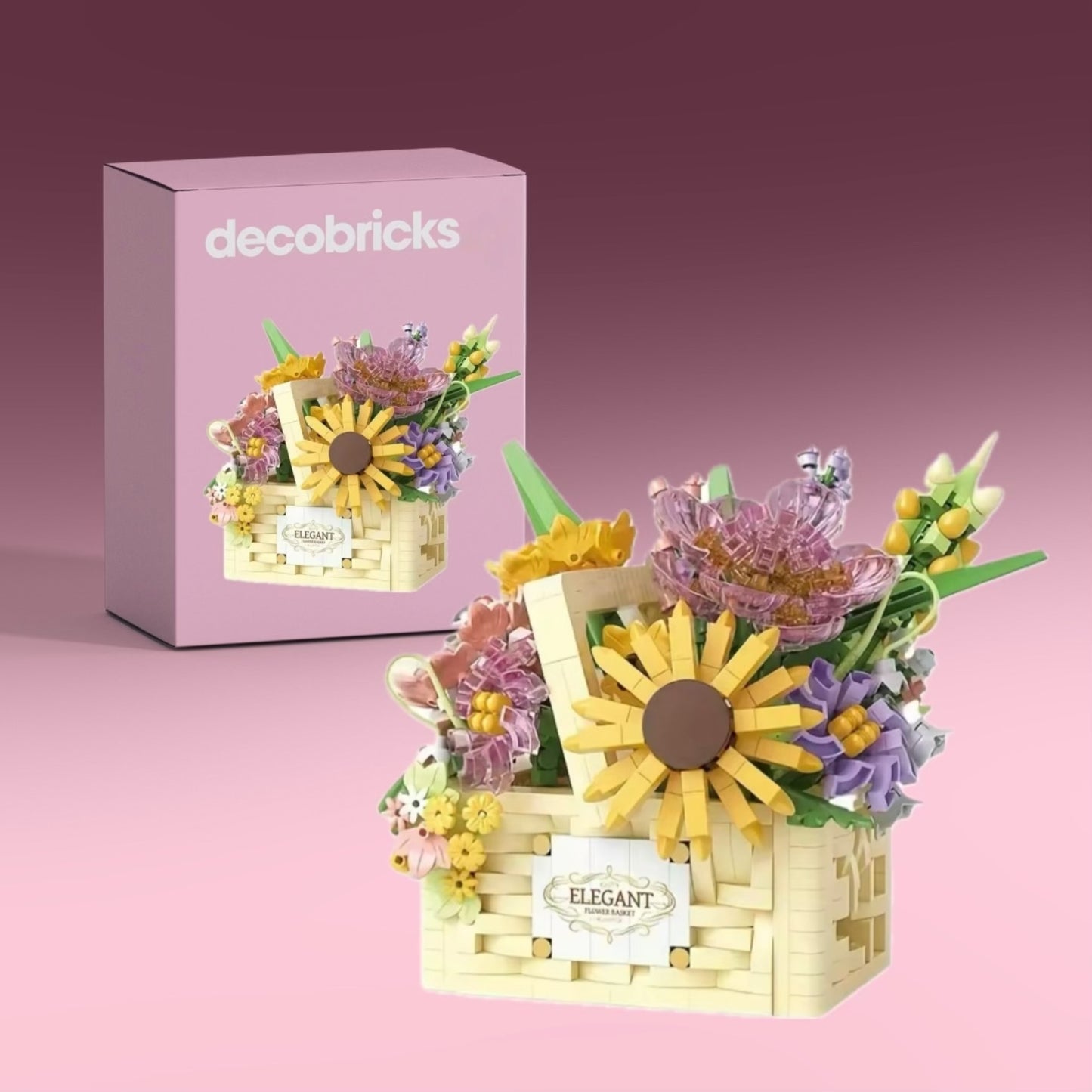 Canasta de Flores | 1263 Piezas