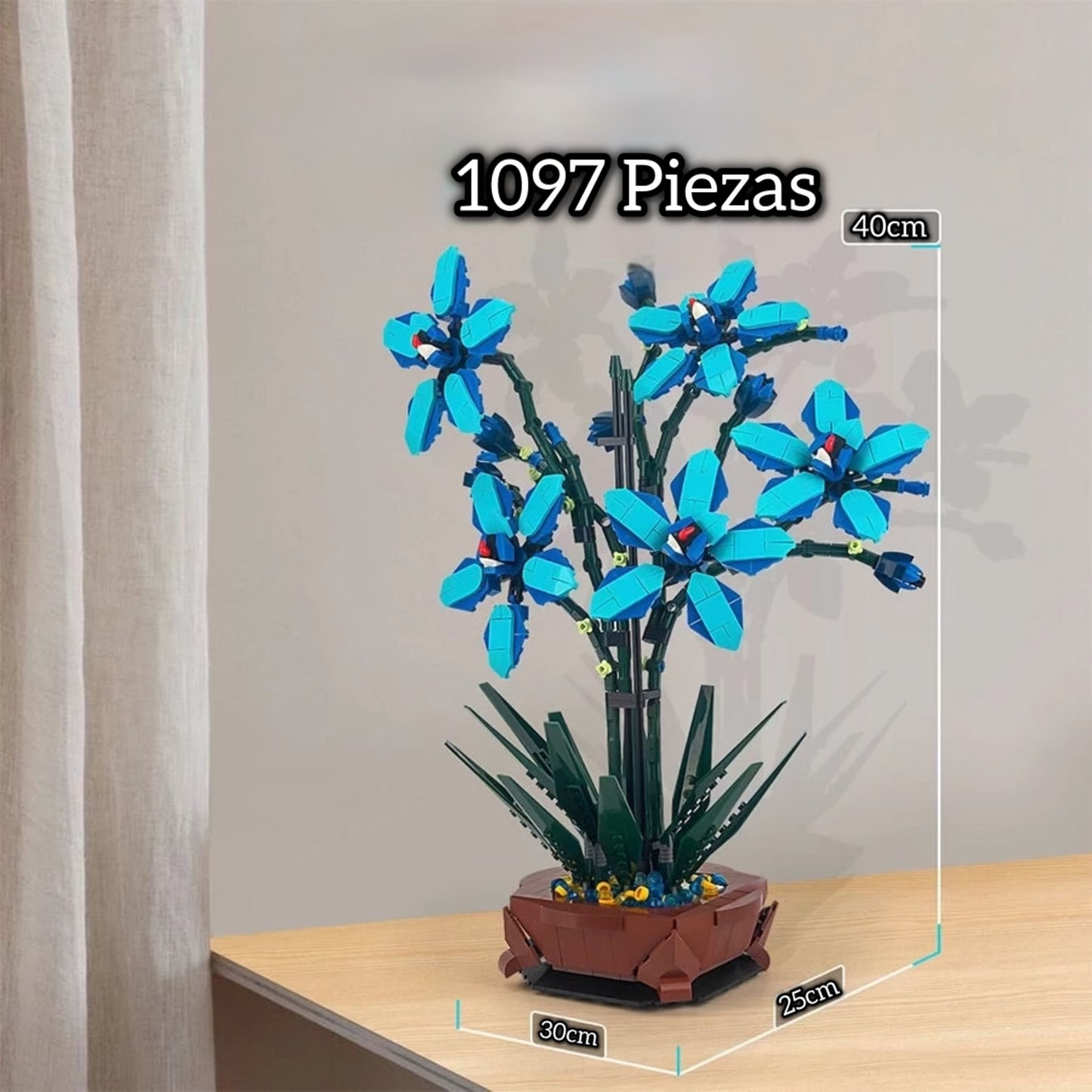 Macetero orquídea azul | 1097 Piezas